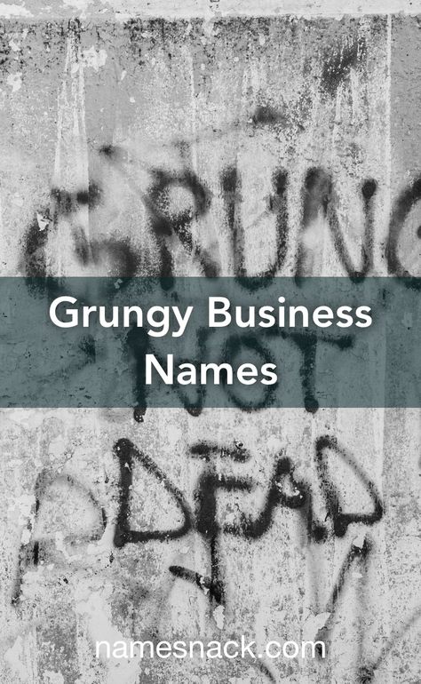 20 name ideas to give your business a grungy appeal. Western Names For Business, Grunge Names Ideas, Witchy Business Names, Grunge Names, Grunge Words, Buisness Name Ideas, Boutique Names Ideas, Edgy Names, Company Name Ideas