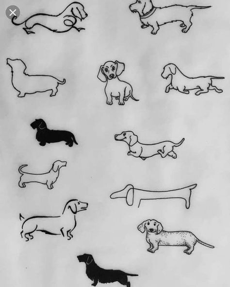 Pin by Maryline Mirabel on Dachshunds Pattern - Wallpaper 1 | Dachshund tattoo, Dog tattoos, Dog tattoo Small Tattoos Daschund, Dog Tattoo Ideas Dachshund, Dachshund Dog Tattoo Ideas, Weenie Dog Tattoo Dachshund, Dachshund Dog Tattoo, Small Weenie Dog Tattoos, Dashound Drawings, Wiener Dog Tattoo Dachshund, Dog Tattoo Dachshund