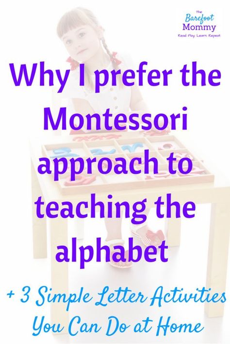 Teaching Letters Montessori, How To Teach The Alphabet Montessori, How To Teach Alphabet, How To Teach Toddlers Letters, How To Teach Letters, How To Teach The Alphabet, Teaching Alphabet To Toddlers, Montessori Alphabet Activities, Teach Toddler To Read