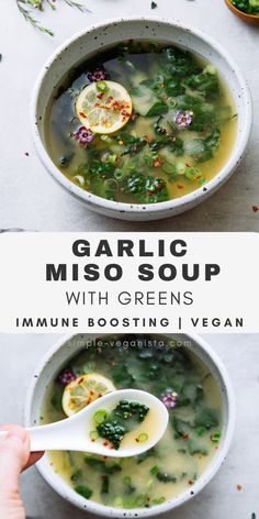 Gut Soup, Healing Gut, Vegan Miso Soup, Healing Soup, Vegan Soup Recipes, Super Foods, Vegan Soups, Gut Healing, Miso Soup