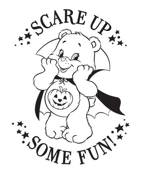 Care bear coloring page Care Bear Coloring Pages, Care Bear Tattoos, Halloween Coloring Sheets, Bear Halloween, Bear Drawing, Bear Coloring Pages, Cars Coloring Pages, Cartoon Coloring Pages, Halloween Coloring Pages