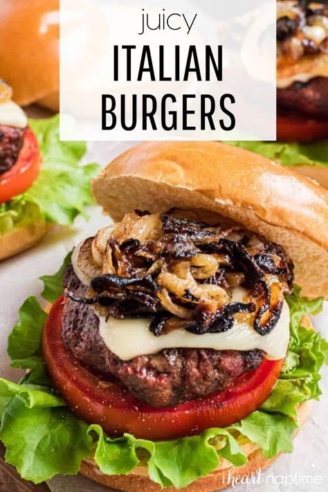 Ground Beef Burger Recipe, Grilled Sausage Recipes, Italian Burger, Beef Patties Recipes, Sausage Burgers, Spicy Italian Sausage, Burger Recipes Beef, Gourmet Grilling, Italian Sausage Recipes