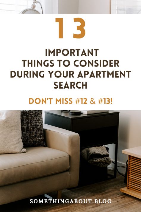 Everything you need to know when apartment hunting  #apartmentsearch #howtoapartmentsearch #apartmenthunting Happy Apartment, Apartment Hunting Checklist, Couples First Apartment, First Apartment Goals, Hunting Checklist, First Apartment Tips, My First Apartment, Perfect Apartment, First Apartment Essentials