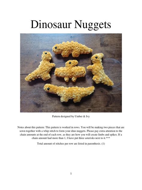 Dino Chicken Nuggets Crochet Pattern, Dino Nuggies Crochet Pattern, Dinosaur Chicken Nugget Crochet Pattern, Dinosaur Chicken Nugget Crochet, Crochet Pocket Dinosaur, Crochet Dinosaur Nugget, Crochet Dino Chicken Nugget, Pterodactyl Crochet Pattern, Dinosaur Chicken Nugget Crochet Pattern Free