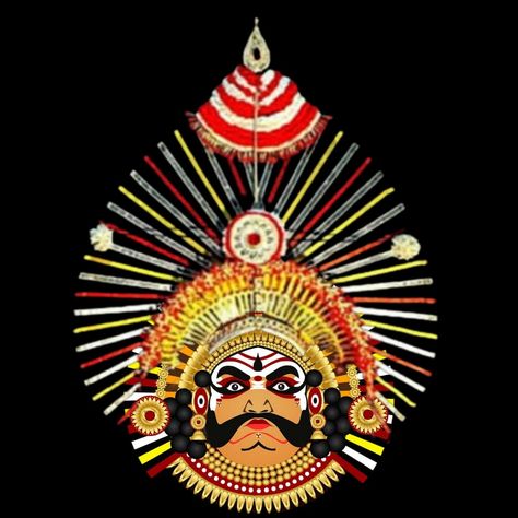 Yakshagana Illustration, Yakshagana Drawing Sketch, Karnataka Illustration, Kannada Rajyotsava Art, Yakshagana Drawing, Kannada Rajyotsava Drawing, Yakshagana Painting, Karnataka Culture, Kannada Rajyotsava