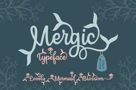 Mermaid Font, Bujo Fonts, Ttf Fonts, Invitation Fonts, Special Style, Mermaid Tails, Script Type, Font Free, Handwritten Fonts