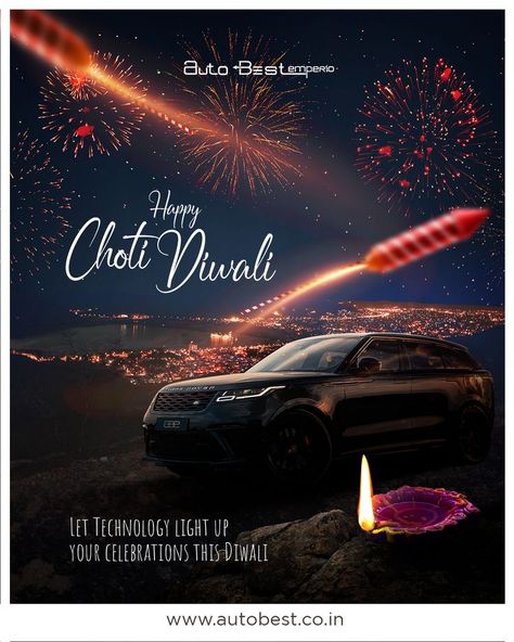 Happy Choti Diwali 🪔 May This Diwali Bring Prosperity, Wealth and Success to each one of our Families. Wishing you all a Great time on this holy Night. • Team AutoBest Emperio • #abe #autobestemperio #happydiwali #diwali #festivalcelebration #indianfestival #lightings Happy Choti Diwali, Choti Diwali, Festive Poster, Diwali Poster, Car Advertising Design, Photoshop Backgrounds Backdrops, Real Estate Marketing Design, Ads Creative Advertising Ideas, Happy Diwali Images