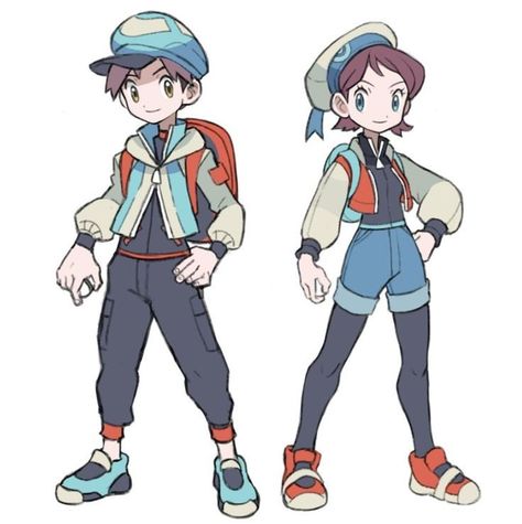 Pokemon Trainer Drawing Reference, Pokemon Trainer Inspired Outfits, Character Design Pokemon, Pokemon Trainer Oc Art, Pokemon Characters Design, Pokemon Trainers Fanart, Pokemon Outfits Trainer Ideas, Pokémon Trainer Pose, Pokémon Trainer Outfit