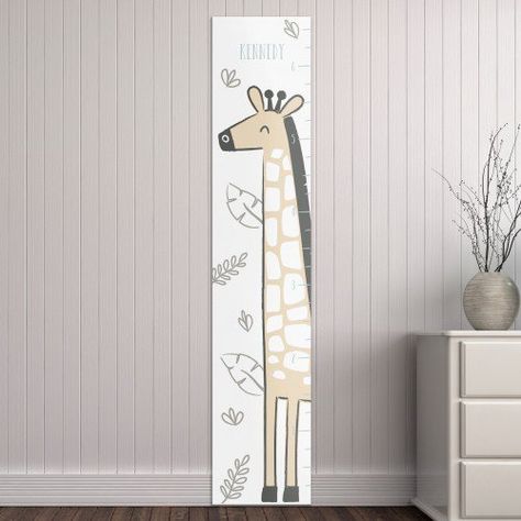 Personalized Giraffe Growth Chart Giraffe Growth Chart, Baby Growth Chart, Baby Room Ideas, Safari Theme Nursery, Growth Charts, Personalized Growth Chart, Giraffe Nursery, Baby Growth, Growth Chart