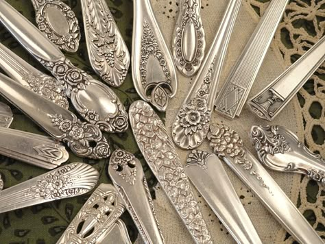 Payton Core, Mismatched Table Setting, Vintage Silverware Patterns, Mismatched Flatware, Antique Flatware, Cutlery Drawer, Flatware Patterns, Silverplate Flatware, Antique Silverware