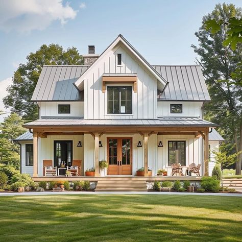 Farmhouse Rooms | Which farmhouse would you like to live? 🤗 Credit: @farmhouseplans #farmhouseaninterior #farmhouseinteriordesign #farmhouserenovation… | Instagram Farmhouse Barndominium Interior, Cluster Homes, Farmhouse Rooms, Rustic Modern Farmhouse, Barndominium Ideas Exterior, Farmhouse Renovation, Barn Style House Plans, Dream Life House, Farmhouse Barndominium