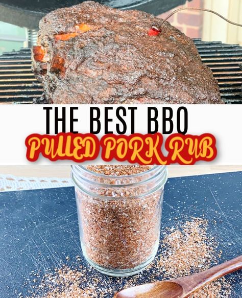 Homemade Pulled Pork Rub for Barbecue at Home! Pork Loin Rub, Christmas Edible Gifts, Recipe For Pulled Pork, Pulled Pork Rub, Homemade Pulled Pork, Christmas Gifts In A Jar, Jar Mixes, Jar Cookies, Bbq Pork Chops