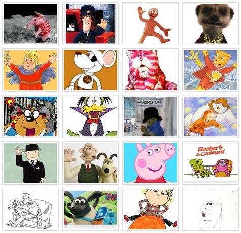 British Animated Characters Johnny Vegas, Play It Again Sam, British Girl, Postman Pat, Deathly Hallows Part 1, Aardman Animations, Girl Cartoon Characters, The Gruffalo, Paddington Bear