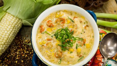 Crawfish And Corn Bisque Recipe, Louisiana Corn, Crawfish Soup, Corn And Crab Bisque, Crab And Corn Bisque, Crab Bisque Recipe, Crab And Corn, Crawfish Bisque, Corn Bisque