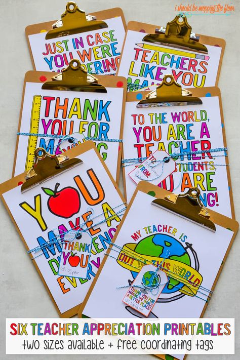 These Six Rainbow Printable Teacher Gifts come with adorable printable gift tags, that coordinate perfectly for the perfect teacher present! Two size options available. Teacher Appreciation Gifts Printables, Teachers Day Card, Teacher Appreciation Printables, Teacher Appreciation Cards, Rainbow Printable, Teachers Diy, Presents For Teachers, Appreciation Cards, School Teacher Gifts