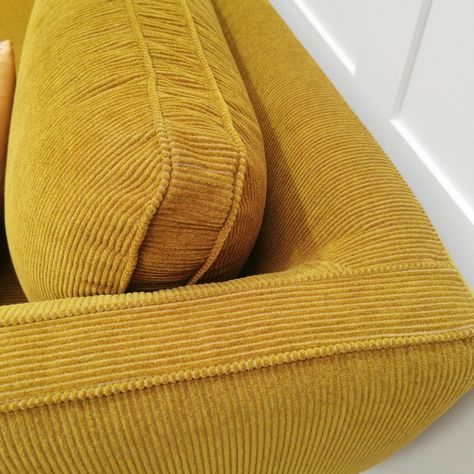 Brantingham Chaise End Sofa - Sofas - Rydan Interiors Sofa Yellow, Corduroy Sofa, Future Furniture, Modern Fabric Sofa, Corduroy Upholstery, Sofa With Chaise, Interiors Online, Family Together, Yellow Colour