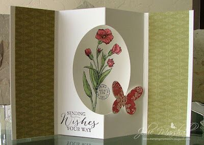 Stamping Impressions: Tunnel Card: Butterfly Basics Diorama Cards, Tunnel Cards, Box Cards Tutorial, Card Butterfly, Tarjetas Pop Up, Card Folds, Fun Folds, Hand Made Greeting Cards, Shaped Cards