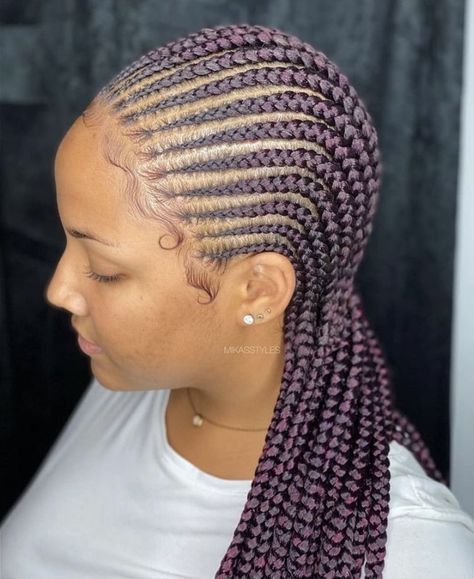 Cornrows Braids For Black Women, Lemonade Braids, Feed In Braids Hairstyles, Goddess Braids Hairstyles, African Hair Braiding Styles, Box Braids Hairstyles For Black Women, Braided Cornrow Hairstyles, Braids Hairstyles Pictures, Stitch Braids