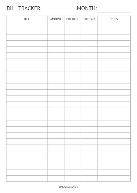 Monthly Bill Tracker - Google Drive Bill Tracker Free Printable, Monthly Bill Tracker Free Printable, Free Printable Bill Tracker, Printable Bill Tracker, Tracker Free Printable, Monthly Bill Tracker, Bill Tracker Printable, Free Budget Printables, Budget Planner Free