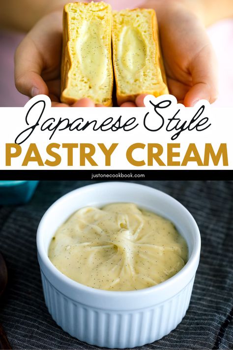 Learn to craft homemade Custard Cream, a smooth, velvety filling ideal for both Western desserts like cream puffs and éclairs, and Japanese treats such as Dorayaki, Taiyaki, and Imagawayaki (Obanyaki). This step-by-step guide unveils the secret to creating a luxurious, versatile cream for an array of sweets. Obanyaki Recipe, Taiyaki Fillings, Japanese Cream Puff, Japanese Custard, Custard Cream Recipe, Western Desserts, Asian Inspired Desserts, Street Snacks, Japanese Pastries