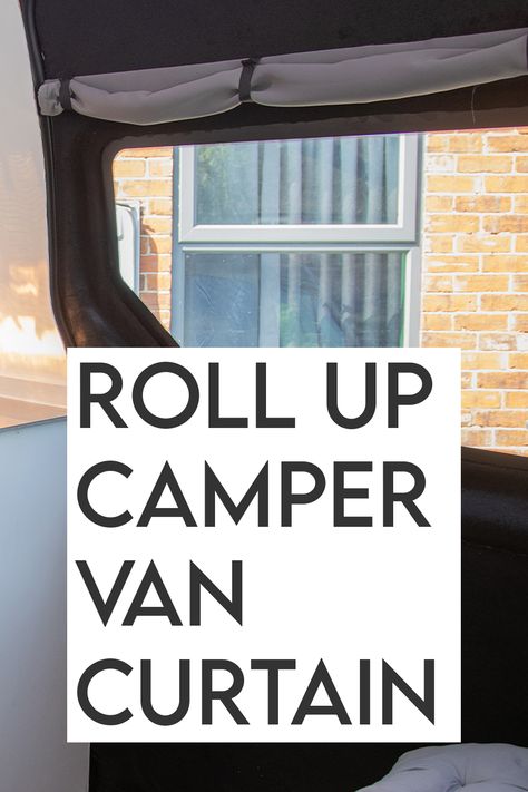 In this video I will be making a Roll Up Curtain for our Renault master camper van conversion. This is thermal and black out so perfect for Van Life. It's a really cheap and easy DIY project. We used leftover curtains from making the curtains for the front and back of the van, so if you are purchasing your own to make your, find the best size to fit your window opening. Camper Van Window Coverings, Camper Van Curtains Diy, Van Curtains Ideas, Campervan Curtains Ideas, Diy Roll Up Curtains, Van Conversion Curtains, Camper Curtain Ideas, Camper Curtains Diy, Thermal Curtains Diy