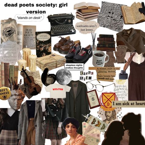 History Major Aesthetic Outfits, Poet Aesthetic Girl, Poet Outfit Aesthetic, Dead Poets Society Outfit, Chaotic Academia Fashion, Book Nerd Aesthetic Outfit, Writer Outfits Aesthetic, Dark Academia Backpack, Poet Outfit