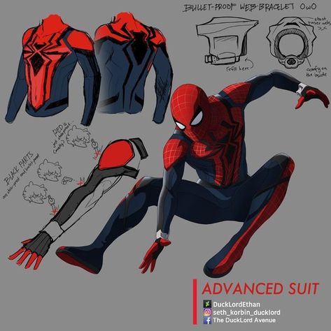 DuckLordEthan on Instagram: "Presenting my version of an Advanced Suit (inspired by Ben Reilly) #spiderman #spidermanfanart #spidermanday Stealth suits next" Spider Man Advanced Suit, Ben Reilly Spiderman, Spiderman Fanart, Cindy Moon, Ben Reilly, All Spiderman, Stealth Suit, Spiderman Suits, Spiderman Drawing