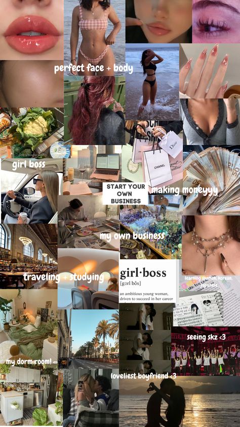 Vision Board Pics, Vision Board Collage, Vision Board Examples, Vision Board Images, Vision Board Wallpaper, Vision Board Pictures, Dream Vision Board, Life Vision Board, Vision Board Affirmations