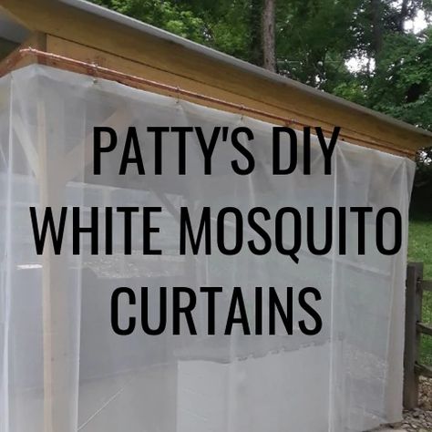 Porch Mosquito Netting, Diy Mosquito Netting For Patio, Mosquito Netting Patio Diy, Mosquito Netting Patio, Mosquito Net Diy, Camper Decorating, Mosquito Net Canopy, Patio Under Decks, Metal Gazebo