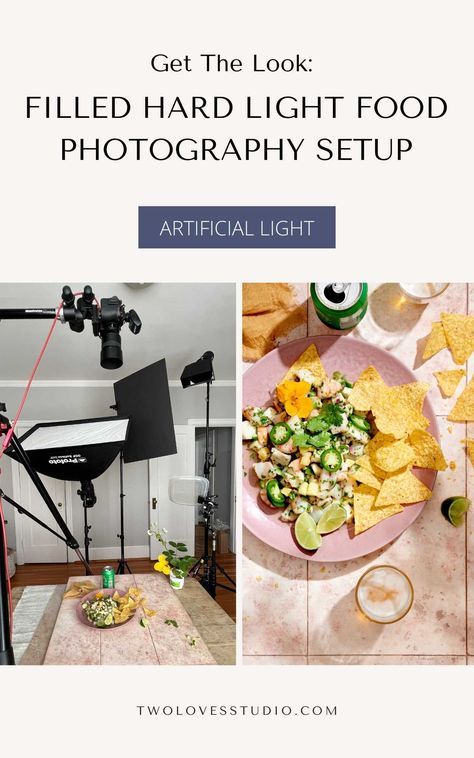 Step-by-step advanced lighting tutorial for how to use two lights to create an on-trend scene using filled hard light. Food Lighting Setup, Hard Light Food Photography, 3 Point Lighting Setup, Photoshoot Layout, Chef Keyshawn, Product Photography Lighting Setup, Light Setup Photography Product, Commercial Photography Lighting Setup, Lightbox Photography