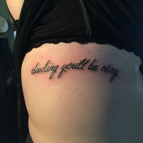 Piece The Veil Tattoo, Ptv Tattoo Lyrics, Pierce The Veil Tattoos Lyrics, Pierce The Veil Tattoo Ideas, Darling You’ll Be Okay Ptv Tattoo, Darling You'll Be Okay Tattoo, Pierce The Veil Cake, Pierce The Veil Tattoos Ideas, Ptv Tattoo