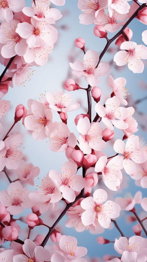 Blossom flower cherry plant.  | premium image by rawpixel.com / fon Cherry Blossom Iphone Wallpaper, Iphone Wallpaper Flowers, Champagne Poetry, Cherry Blossom Color, Blossom Background, Cherry Plant, Iphone Mobile Wallpaper, Lemonade Braids Hairstyles, Pink Floral Wallpaper