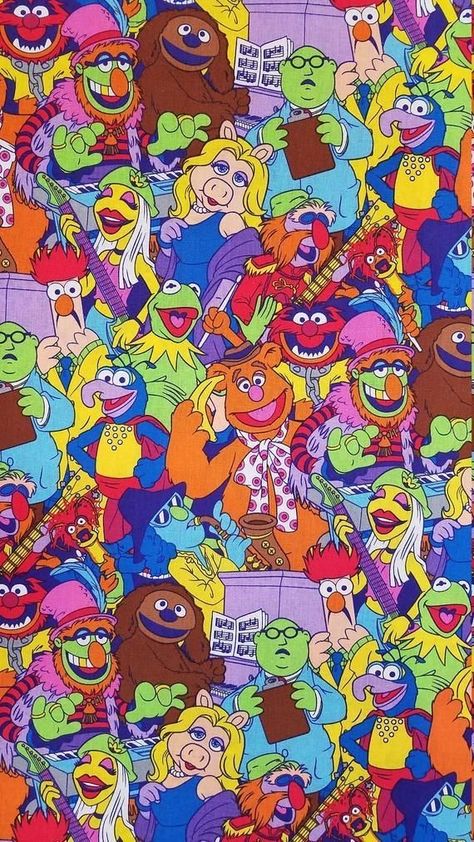 ポップアート ポスター, The Muppet Show, The Muppets, Disney Artwork, Novelty Fabric, Jim Henson, Iphone Background Wallpaper, Cute Wallpaper Backgrounds, Pics Art