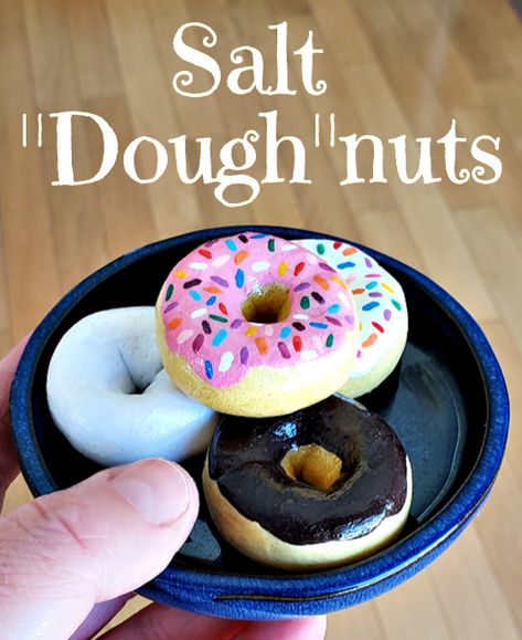 6 Easy Salt Dough Craft Ideas | Woo! Jr. Kids Activities Salt Dough Bakery Food, Salt Dough Figures, Salt Dough Animals, Salt Dough Valentines Crafts, Salt Dough Crafts For Adults, Salt Dough Sculptures, Salt Dough Art, Fake Desserts, Bakery Inspiration