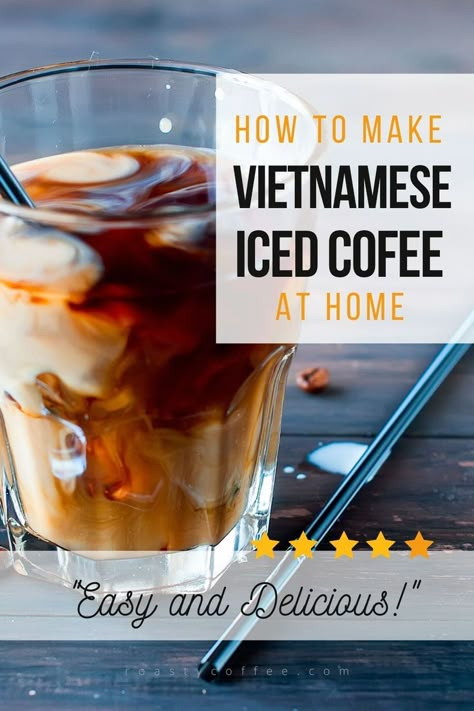 Vietnamese Coffee Recipe, Vietnamese Iced Coffee Recipe, Thai Iced Coffee, Thai Coffee, Vietnamese Iced Coffee, Iced Coffee At Home, Homemade Soda, Healthy Food Habits, Vietnamese Coffee