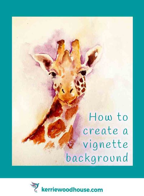 A simple way to add a watercolour background to your painting is to create a vignette effect. Find out how and discover 7 other options for adding backgrounds to your watercolor paintings #vignettebackground #watercolor #watercolour #watercolorbackground #watercolourbackground #howtopaintavignettebackground #arttips Watercolor Backgrounds For Portraits, Background For Watercolor Painting, How To Paint Watercolor Background, Watercolour Inspiration Animals, Illustration Art Watercolor Artworks, Watercolour Background Ideas, Watercolor Vignettes, Watercolor Animals Simple, Creative Watercolor Paintings