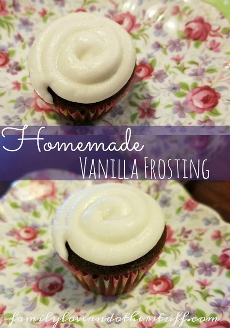 Homemade Vanilla Icing, Homemade Vanilla Frosting, Vanilla Frosting Recipe, Homemade Frosting Recipes, Vanilla Frosting Recipes, Easy Frosting, Frosting Recipes Easy, Canned Frosting, Homemade Frosting