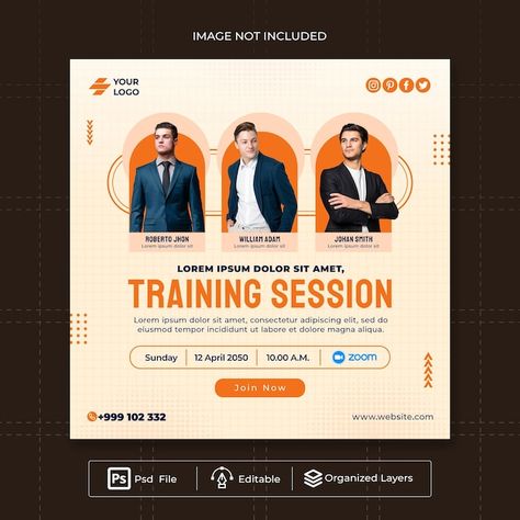 Webinar Design, Psd Website, Instagram Training, Photo Shape, Flyers Design, Youtube Business, Types Of Social Media, Flyer Design Inspiration, Social Media Calendar