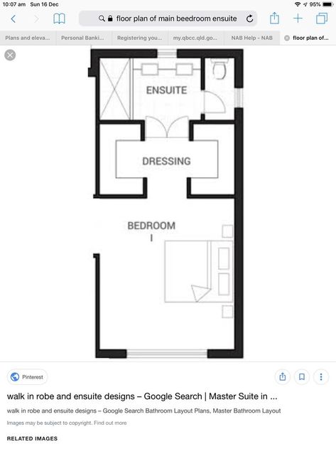 Narrow Master Suite Floor Plan, Narrow Master Suite Layout, Long Narrow Master Suite Layout, Small Ensuite And Walk In Robe Layout, Combining Two Bedrooms Into Master Suite, Rectangular Master Suite Layout, Long Bedroom Layout Master Suite, Small Primary Suite Layout, Large Bedroom Layout Floor Plans Master Suite