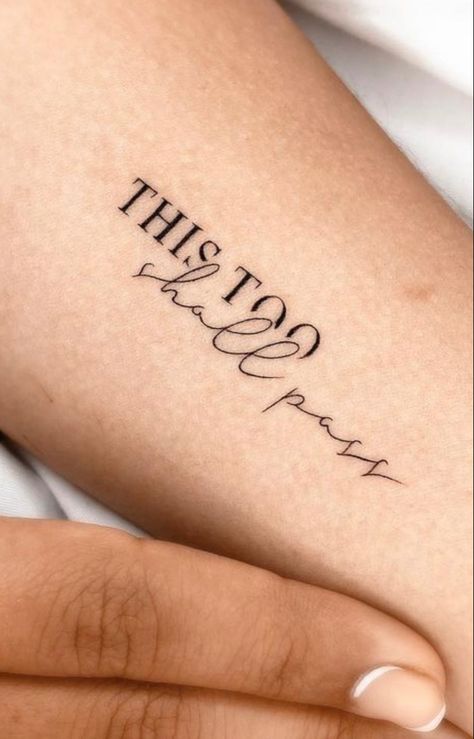 Tricep Tattoos Women Simple, Minimalist Floral Tattoo Design, Deep Meaningful Tattoos For Women Sleeve, I Am Enough Finger Tattoo, Affirmative Tattoos, Tattoos For Hardship, More Than The Stars Tattoo, And Yet I Smile Tattoo, Release Tattoo Ideas