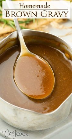 Easy Beef Gravy Recipe, Brown Gravy From Scratch, Make Brown Gravy, Gravy Recipe No Drippings, Brown Gravy Recipe Easy, Gravy Turkey, Beef Gravy Recipe, Easy Brown Gravy, Homemade Brown Gravy