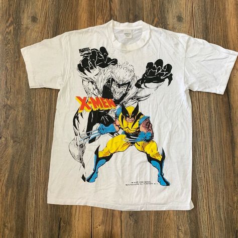 VINTAGE WOLVERINE 90’s MARVEL COMIC BOOKS X-MEN Single Stitched USA T SHIRT Sz L | eBay Wolverine T Shirt, Storm Xmen, Usa T Shirt, Geeky Clothes, Merch Design, Western Comics, Marvel Shirt, Shirt Design Inspiration, Book Tshirts