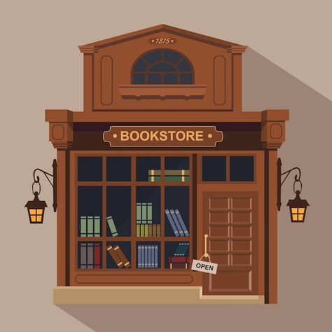 Library Building Illustration, Book Store Sketch, Cute Library Drawing, Book Shop Drawing, Bookshop Drawing, Book Shop Illustration, Book Store Drawing, Book Store Illustration, Bookstore Drawing