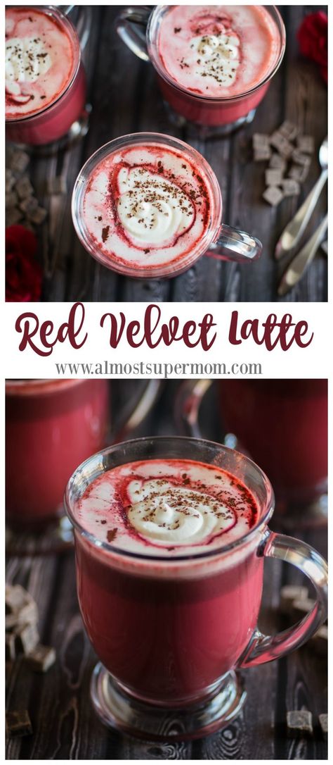 Red Velvet Latte, Sweet Coffee Drinks, Sweet Coffee, Espresso Drinks, Coffee Drink Recipes, Ice Coffee Recipe, Latte Recipe, Vanilla Coffee, Gourmet Coffee