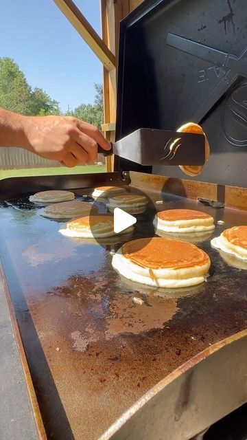 Casey on Instagram: "Pancakes just taste better on a @blackstoneproducts griddle! 

#blackstone #blackstoneproducts #blackstonegriddle #pancakes #pancake #breakfast #reelsinstagram #reels #reel" Blackstone Breakfast Ideas, Griddle Recipes Blackstone, Blackstone Cooking, Griddle Cooking Recipes, Pancake Griddle, Pancake Breakfast, Griddle Recipes, Griddle Cooking, Blackstone Griddle