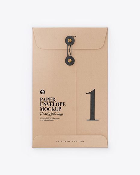 Kraft Paper Envelope With String Mockup Kraft Paper Envelope, Invite Design Template, Mailing Envelope Design, Paper Envelope Design, Envelope Packaging Design, Creative Envelope Design, Creative Envelope, A4 Envelope, Paper Bag Design