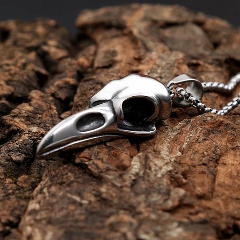 Just found this amazing item on AliExpress. Check it out! $7.22 | Gothic Viking Raven Skull Necklace Stainless Steel Viking Crow Skull Pendant Necklace for Men Women Fashion Punk Hip Hop Jewelry Gothic Viking, Bodysuit Jumpsuit Outfit, Crow Pendant, Raven Skull Necklace, Viking Raven, Crow Skull, Skull Pendant Necklace, Raven Skull, Skull Necklace