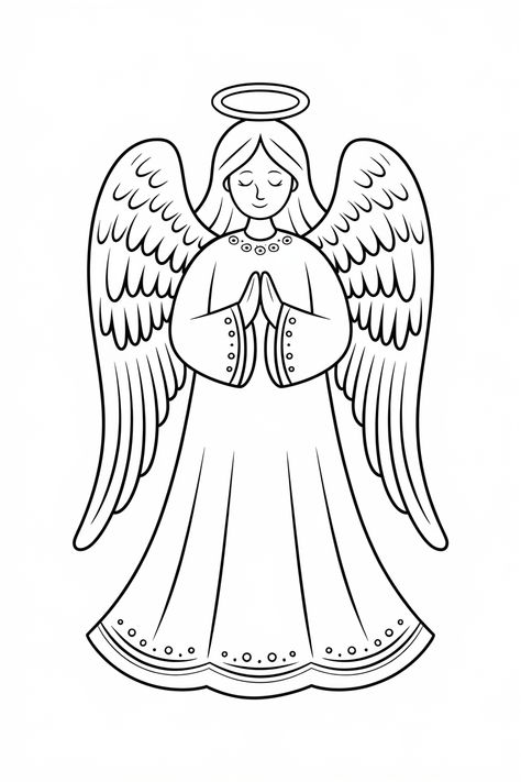 christmas angel coloring pages Angel Template Free Printable, Christmas Angel Coloring Pages, Angel Coloring Pages, Christmas Coloring Sheets, Printable Christmas Coloring Pages, Holiday Classroom, Chicken Crafts, Angel Gabriel, Angel Images