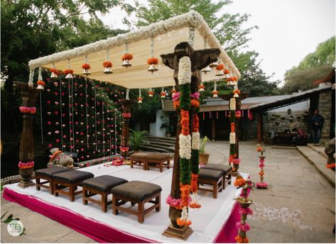 Wedding Mandap Decor, Tamarind Tree, Bangalore Wedding, Mandap Design, Wedding Resort, Wedding Background Decoration, Mandap Decor, Wedding Backdrop Decorations, Wedding Mandap