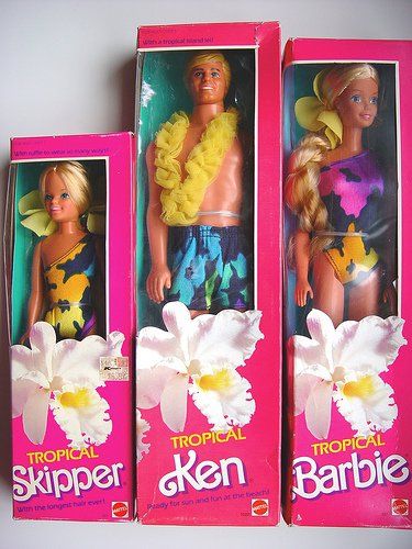 Tropical barbies, OMG I had all of these when I was a kid!!! Tropical Barbie, 80s Barbie, 1980s Barbie, Barbie Playsets, Barbie 80s, 1980s Childhood, Ken Barbie, Barbie 90s, Oldest Daughter